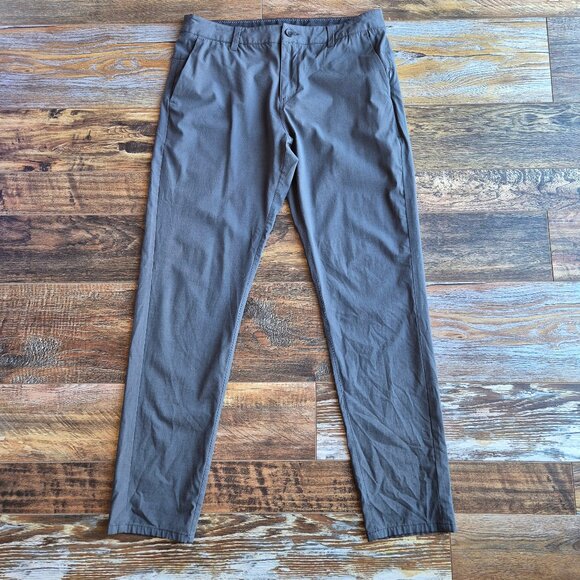 Vuori Aim Pant Golf Travel Lightweight 4 Way-Stretch Pocket Zip Charcoal V431 - Picture 2 of 12